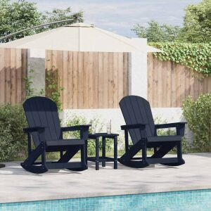 Adirondack hintás székek 2 pcs Tengerészkék HDPE 140392510 - Hintaágy & Hintaszék