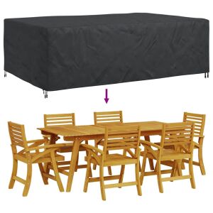 Kültéri bútorhuzat Fekete 300 x 200 x 90 cm 600D 140394174 - Kerti bútor takaró