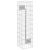 Gabion Oszlop Ezüst 25 x 25 x 100 cm Rozsdamentes acél 140399149