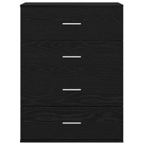 Széf fiókkal Musta tammi 60 x 39 x 80 cm Faanyag