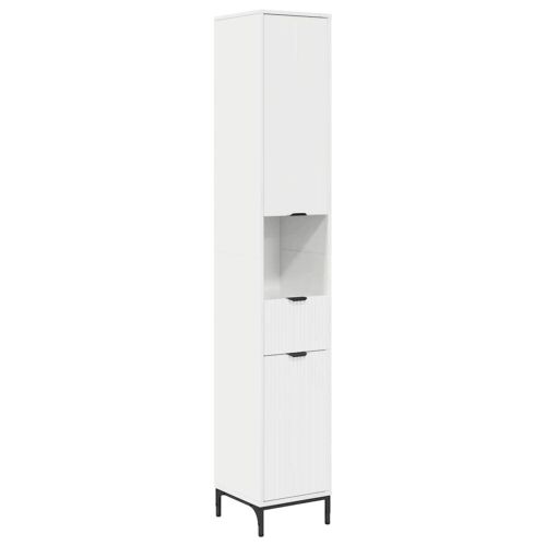 Fürdőszobai magas szekrény Magasfényű fehér 31.5 x 33 x 190 cm