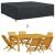 Kültéri bútorhuzat Fekete 260 x 260 x 90 cm 600D 140412966