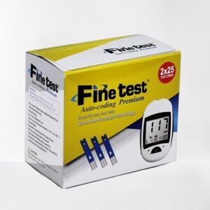 Auto-Coding tesztcsík Finetest vércukorszintmérőhöz 50 db-os 140420698 - Vércukorszint mérő