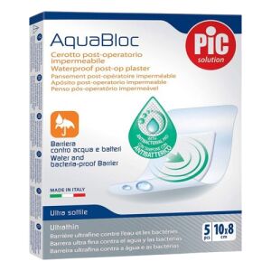 PIC Aquabloc Vízálló antibakteriális sebtapasz 10 x 8 cm (5 db) 140420752 - Elsősegély