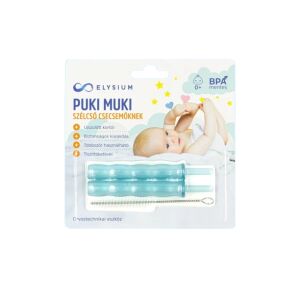 Elysium Puki Muki szélcső csecsemőknek - 2 db + 1 db tisztító kefe 140420764 - Elysium