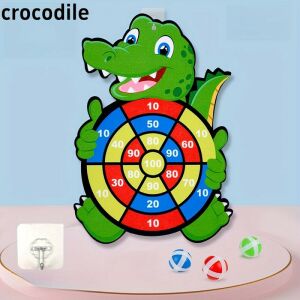 Gyerekeknek szánt állatos darts játék tapadókorongos labdákkal 140421395 - Darts