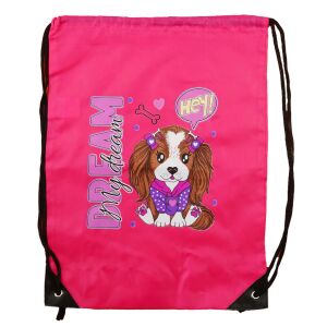 Zsinóros tornazsák Kislány kutyus mintával 140422320 - Tornazsák