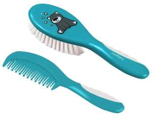 BabyOno Hajkefe + fésű szett - maci #türkiz 30366895