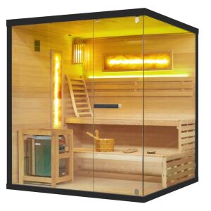 Sundum Pure 4 személyes finn sarokszauna fekete 140425808 - Szauna