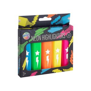 Moxy Neon színű kiemelő filctoll készlet 5 db-os Grafix