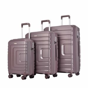 Ljubičasti set kofera Bontour Charm od 3 dijela s koferima na četiri kotača - Kofer