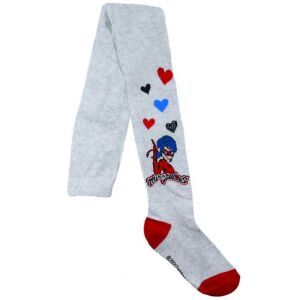 Miraculous Ladybug Mädchenstrumpfhose, Größe 128-134, grau mit Ladybug-Charakter - Babys & Toddler