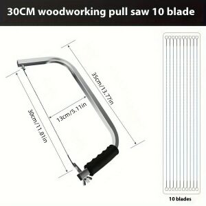 Állítható alumíniumvázú fűrész tartós acél huzallal 140430388 - Kézi fűrész