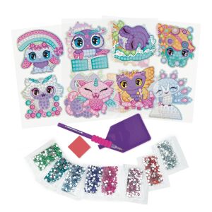 Kreativ-Set mit 12 glitzernden Stickern mit künstlichen Diamanten – Nebulous Stars, Dazzling Stickers, 7+ Jahre