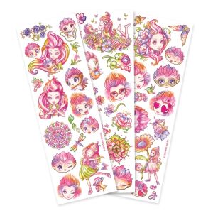 Set mit 50 temporären Tattoos, Nebulous Stars, Petulia & Paloma