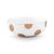 Pip Studio Dot Delight tál, fehér porcelán arany pöttyökkel, közelkép