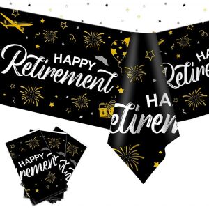 3er Set Armbracen Tischdecken, Textil, Schwarz/Gold/Weiß, 137 x 274 cm 140432124 - Tischdecken