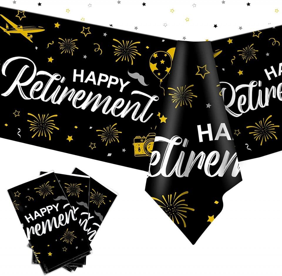 3er Set Armbracen Tischdecken, Textil, Schwarz/Gold/Weiß, 137 x 274 cm