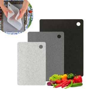 Set de plăci de tăiat flexibile Koken cu exemplu de preparare a alimentelor - Tocatoare de bucătărie