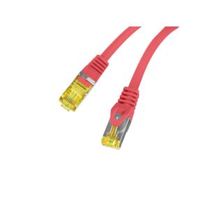 Patchcord cat.6a S/FTP LSZH CU 1m roșu Fluke 140433510 - Cabluri patch
