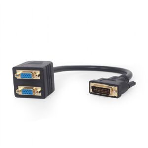 Kamera internetowa Gembird Gembird Adapter DVI-I męski na 2x VGA żeński 140439097 - Konwerter DVI