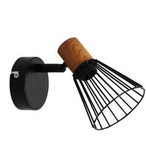 Avide Fali Lámpa Luna 1xE14 Foglalattal Fekete (ABWL-LU1B) 140444284 - Fali lámpa