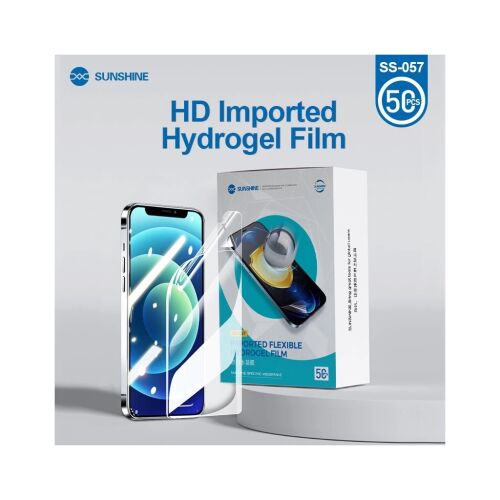 SUNSHINE SS-057 HD rugalmas hydrogel fóliák telefonokhoz – 50 db csomag 140444965