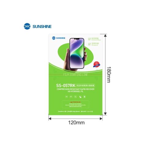 SUNSHINE SS-057RK Hidrogél kijelzővédő okostelefonokhoz - 50 db 140445444