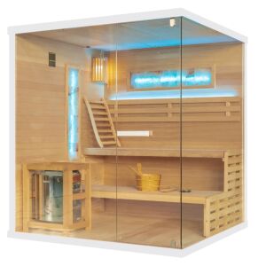 Sundum Pure 4 személyes finn sarokszauna fehér 140449238 - Szauna