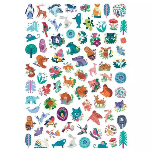 Auzou ideiglenes tetoválások ív erdei állatokkal