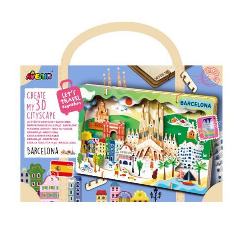 Városkép 3D puzzle, Barcelona Avenir 140449524