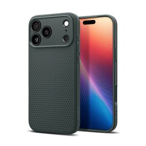 iPhone 17 Pro Max SPIGEN LIQUID AIR szilikon telefonvédő ütésállóság, rombusz, SÖTÉTZÖLD 140451216 - Spigen