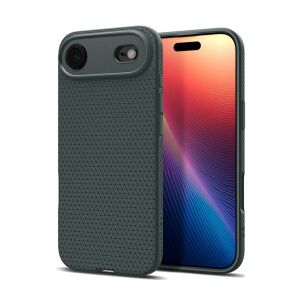 iPhone Air SPIGEN LIQUID AIR szilikon telefonvédő ütésállóság, rombusz, SÖTÉTZÖLD 140451255 - Spigen