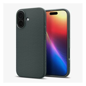 iPhone 17 SPIGEN LIQUID AIR szilikon telefonvédő ütésállóság, rombusz, SÖTÉTZÖLD 140451360 - Spigen