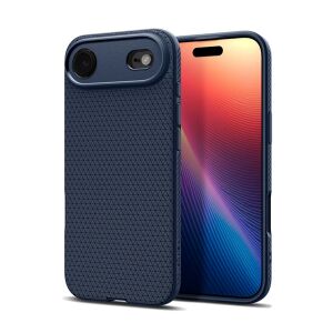 iPhone Air SPIGEN LIQUID AIR szilikon telefonvédő ütésállóság, rombusz, SÖTÉTKÉK 140451363 - Spigen