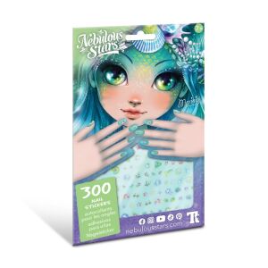 Set mit 300 Nagelaufklebern, Nebulous Stars, Marinia