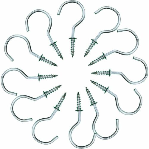 Sada 30 závitových háčikov Cerioll, kovových, strieborných, 32,1 mm 140454778