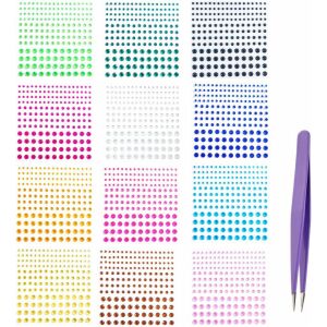 Set de 1200 strasuri pentru bijuterii ZHOUHON, acril, multicolor 140454850 - Design de unghii