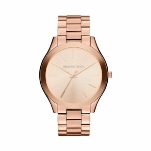 Ženski sat Michael Kors MK3197 Slim Runway ružičasto zlato - Ženski asesoar