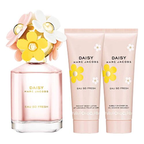 Marc Jacobs - Daisy Eau So Fresh szett II. 75 ml eau de toilette + 75 ml testápoló + 75 ml tusfürdő