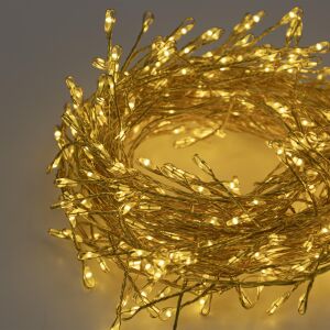 Entac Karácsonyi IP44 400 LED Fürtös Arany Drótfüzér WW 6.7m (ECL-MG400WW-FS) 140467348 - Entac