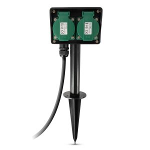 Entac O1S Leszúrható Kerti Elosztó 4 Foglalat 5m IP44 (ESE1.5G4-5-IP44S) 140467390 - Entac