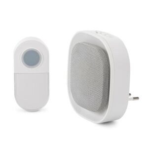 Entac Hálózati Ajtócsengő Éjjeli Fény Funkcióval, Elemes IP44 Adókészülékkel 1xCR2032 Tart. (EDB-AC-44-L) 140467536 - Entac