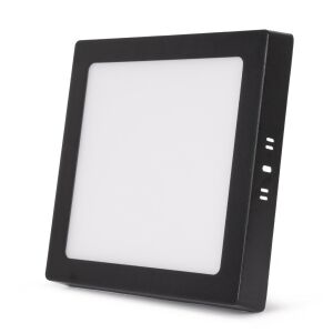 Avide LED Falra Szerelhető Négyzetes Mennyezeti Lámpa ALU 18W CCT IP44/IP20 Fekete (AMSMPCCT-S-18W-ALU44-B) 140467779 - Mennyezeti lámpa