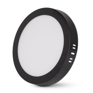 Avide LED Falra Szerelhető Kerek Mennyezeti Lámpa ALU 18W CCT IP44/IP20 Fekete (AMSMPCCT-R-18W-ALU44-B) 140467786 - Mennyezeti lámpa