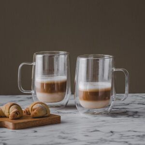 HOME & YOU duplafalú üvegpohár 420 ml, 2db-os szett 140486266 - Pohár