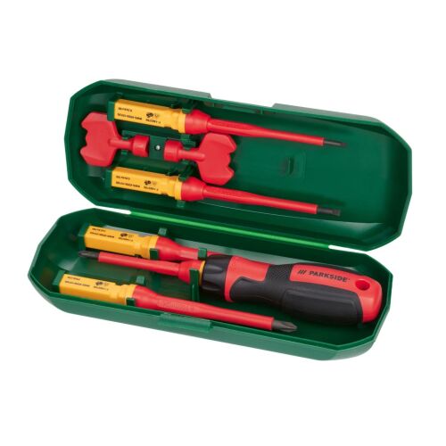PARKSIDE 8 részes szigetelt csavarhúzó készlet tokban, 1000V-ig