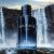 Christian Dior Sauvage Eau Forte parfümös üveg vízesés háttérrel