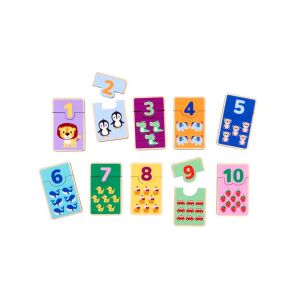 Dieliky puzzle Eichhorn na priraďovanie čísel - Hračky pre rozvoj škôlkarov