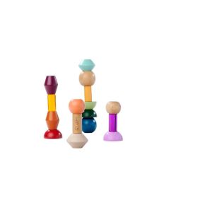 Eichhorn: Jucărie educativă din lemn Montessori 16 piese - Forme 140980127 - Joc de construcție din lemn